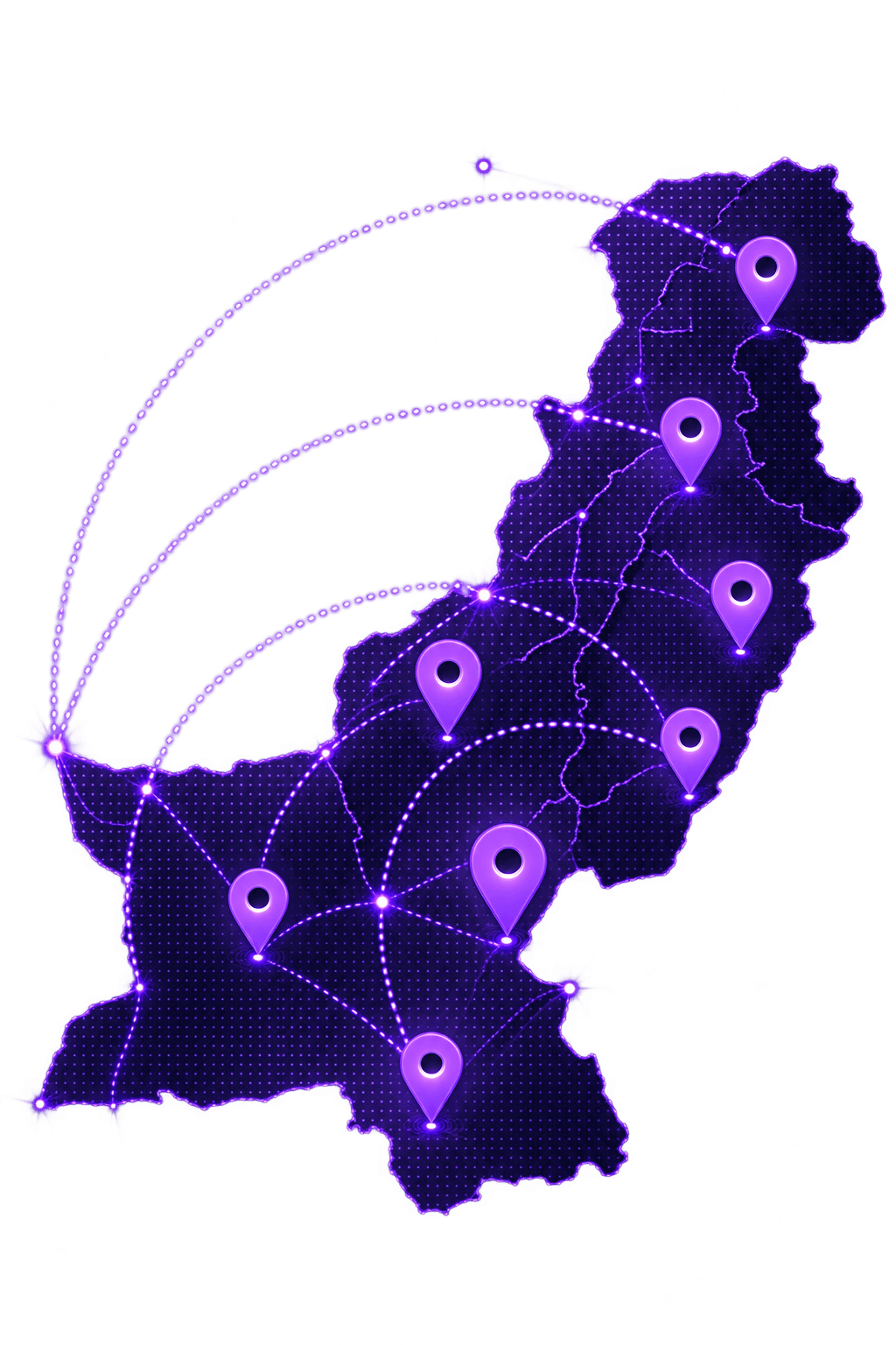 Pakistan coverage map